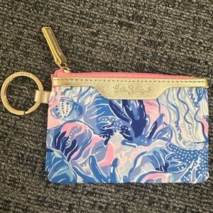 NWOT Lilly Pulitzer coin purse/ ID holder with keychain loop